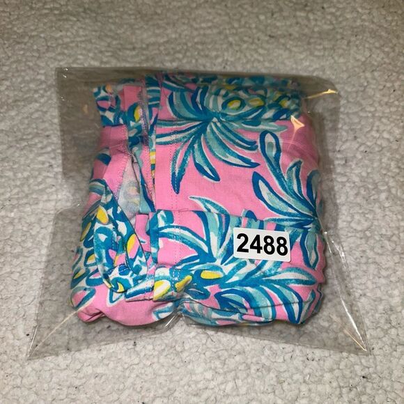 Lilly Pulitzer XXS Misha Sleeveless Wrap Dress Pelican Pink Pineapple Print NWT - Picture 9 of 9